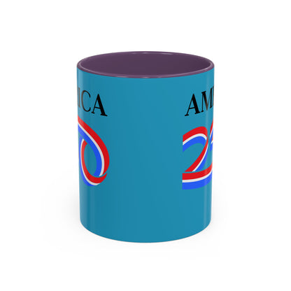America 250 Turquoise Accent Mug by theGreenDragonTavern.shop