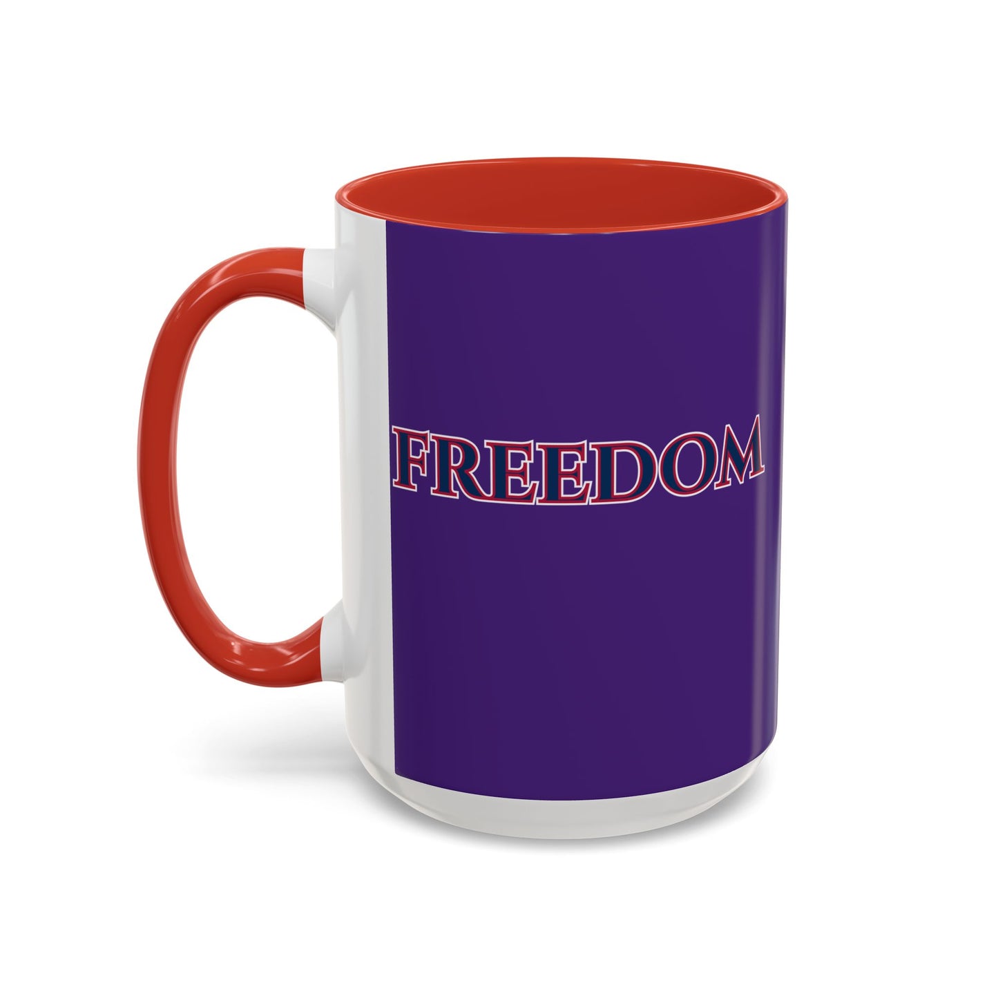 Freedom, Dark Purple Accent Mug by theGreenDragonTavern.shop