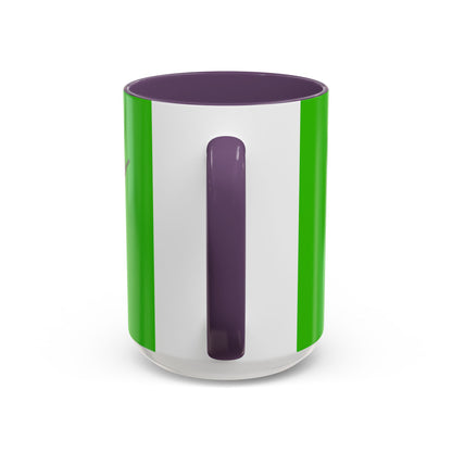 Hula Girl Packin' Heat Light Green Accent Mug by theGreenDragonTavern.shop
