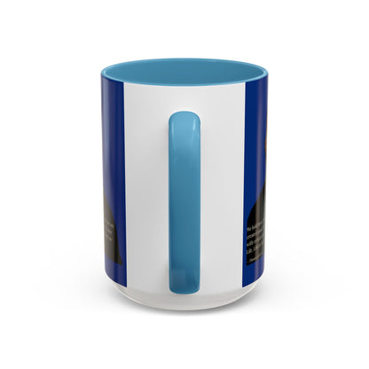 We hold these truths to be self-evident Dark Blue Accent Mug by theGreenDragonTavern.shop