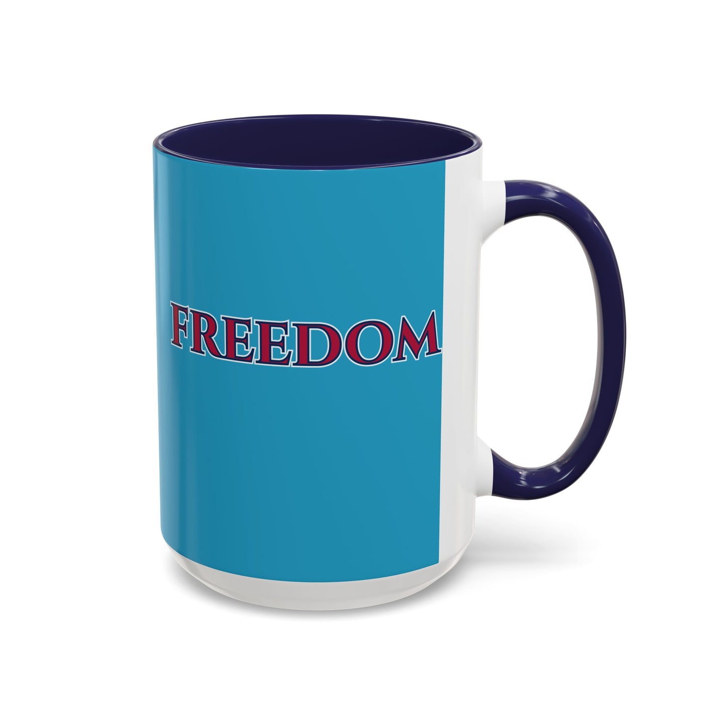 Freedom, Turquoise Accent Mug by theGreenDragonTavern.shop