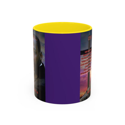 Use Me God, MLK Jr Purple Accent Mug by theGreenDragonTavern.shop
