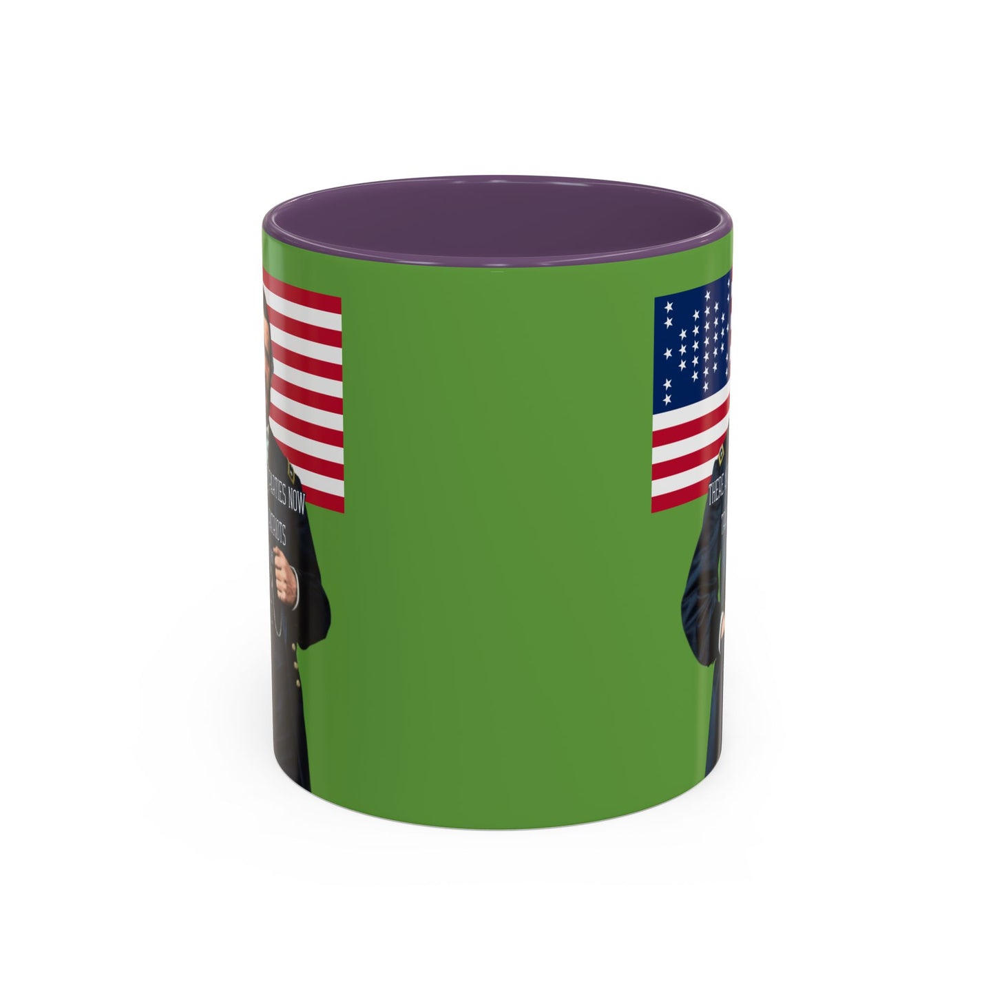 "Traitors and Patriots" Ulysses Grant Green Accent Mug by theGreenDragonTavern.shop