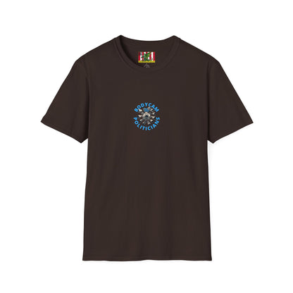 2-sided, Bodycam the Politicians Cameras Dark colors Unisex T-Shirt by theGreenDragonTavern.shop