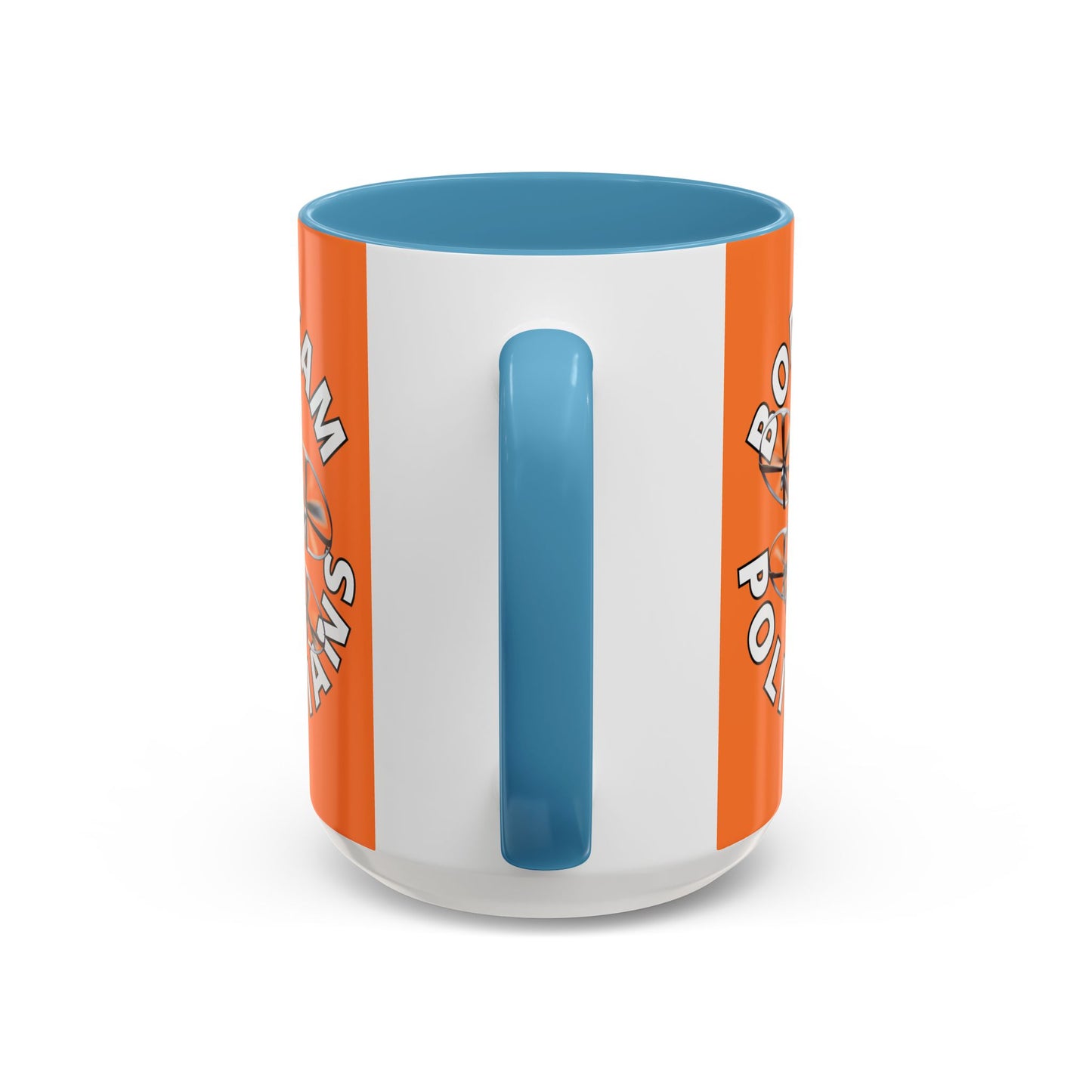 Bodycam the Politicians Drone Orange Accent Mug by theGreenDragonTavern.shop