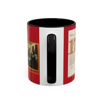 Declaration of Independence Red Accent Mug by theGreenDragonTavern.shop