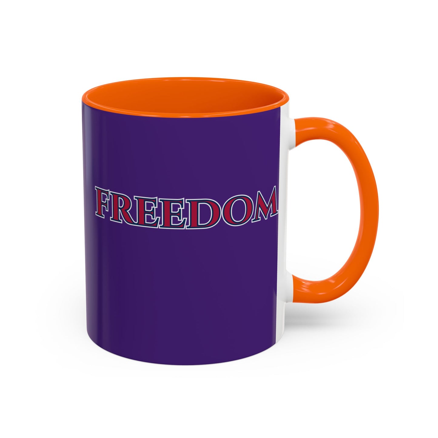 Freedom, Dark Purple Accent Mug by theGreenDragonTavern.shop