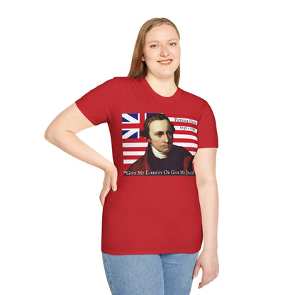 Patrick Henry Light colors Unisex T-Shirt by theGreenDragonTavern.shop