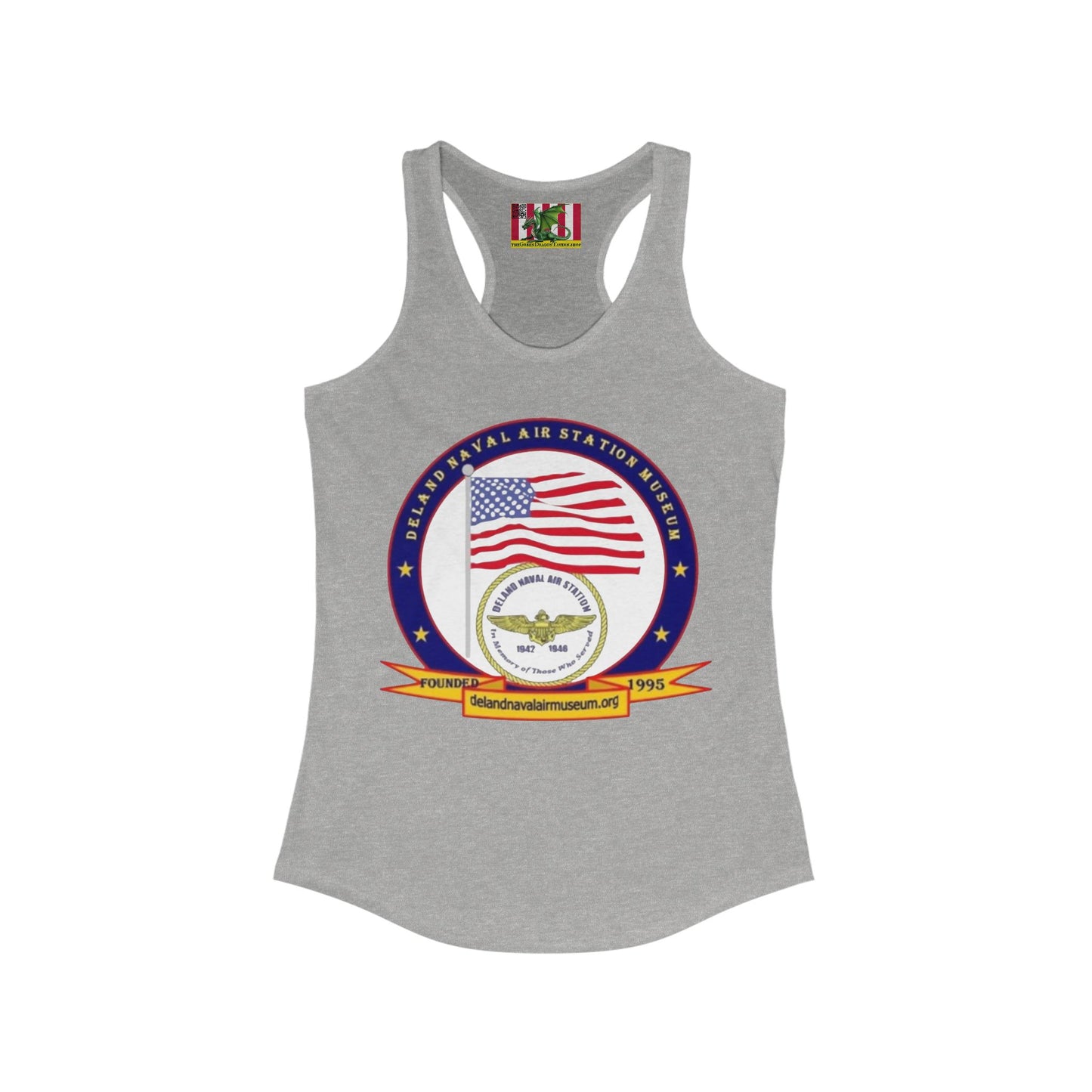 DeLand Naval Air Station Museum Women's Racerback Tank Top by theGreenDragonTavern.shop