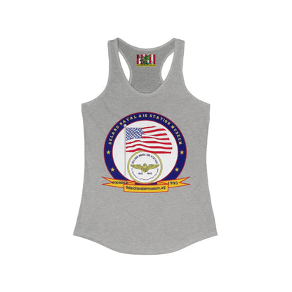 DeLand Naval Air Station Museum Women's Racerback Tank Top by theGreenDragonTavern.shop