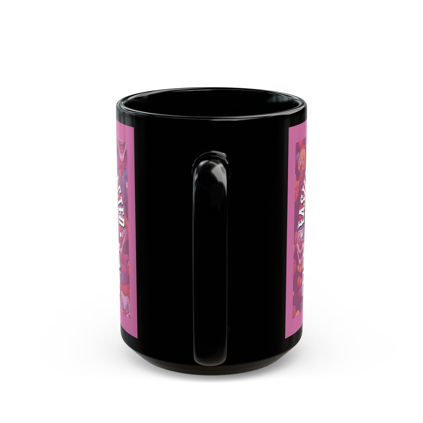 Easily Distracted by Heinous Fuckery Little Jinx Pink Mug by theGreenDragonTavern.shop
