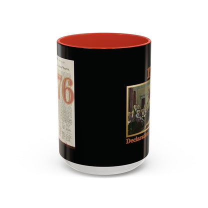 Declaration of Independence Black Accent Mug by theGreenDragonTavern.shop
