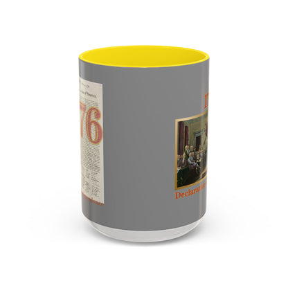 Declaration of Independence Grey Accent Mug by theGreenDragonTavern.shop