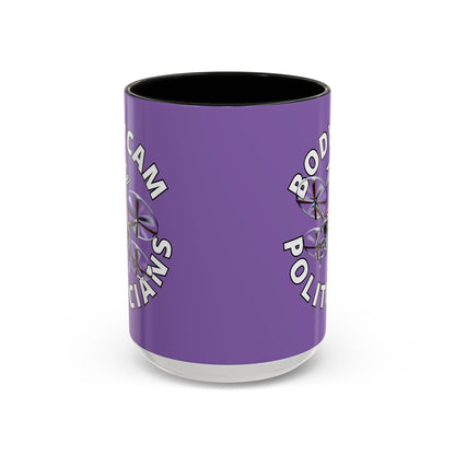 Bodycam the Politicians Drone Light Purple Accent Mug by theGreenDragonTavern.shop