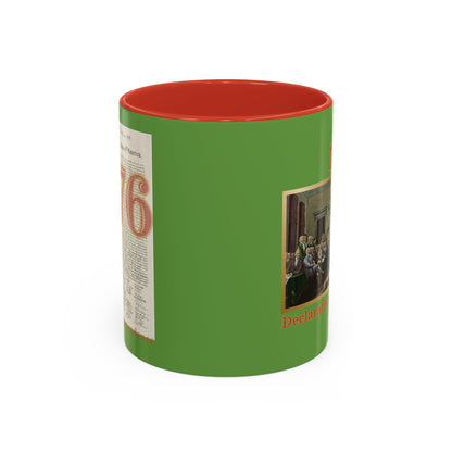 Declaration of Independence Green Accent Mug by theGreenDragonTavern.shop