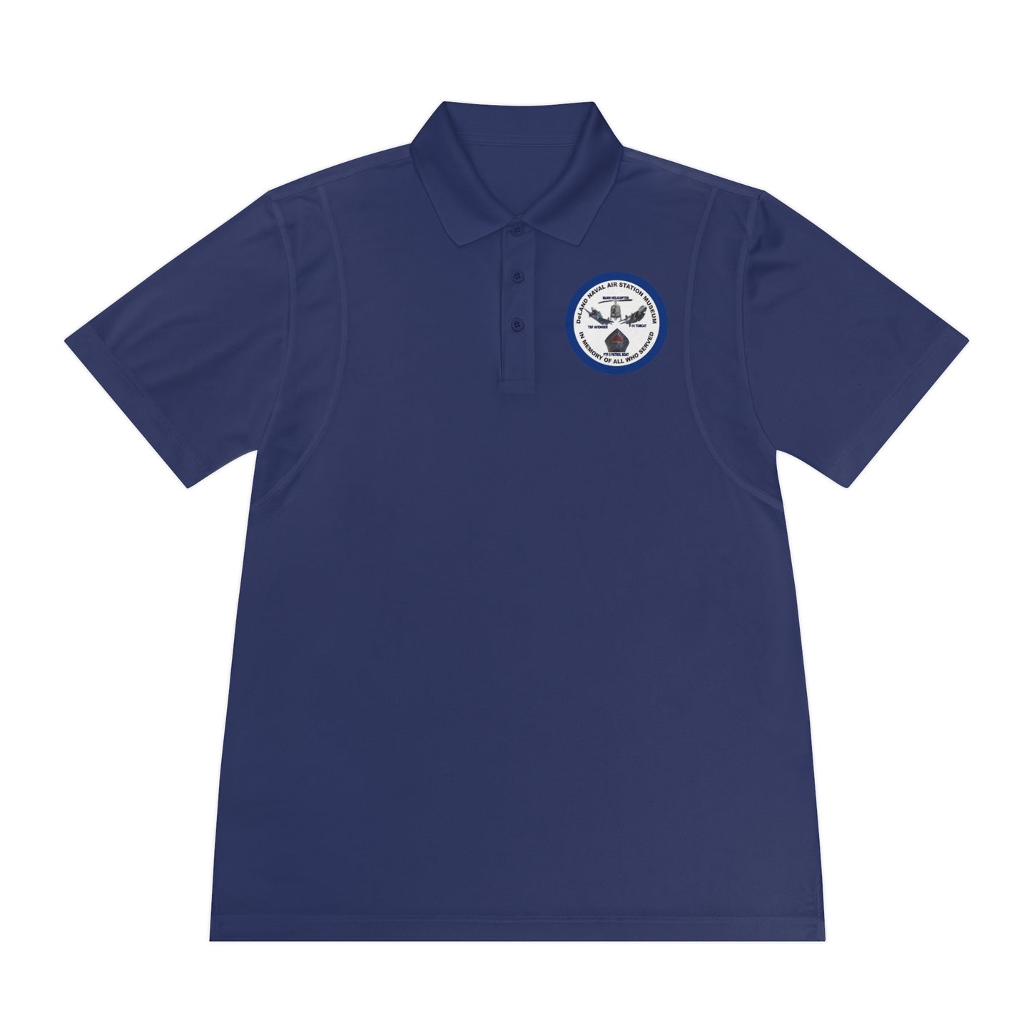 DNASM Student Art Navy Frame Sport Polo Shirt by theGreenDragonTavern.shop