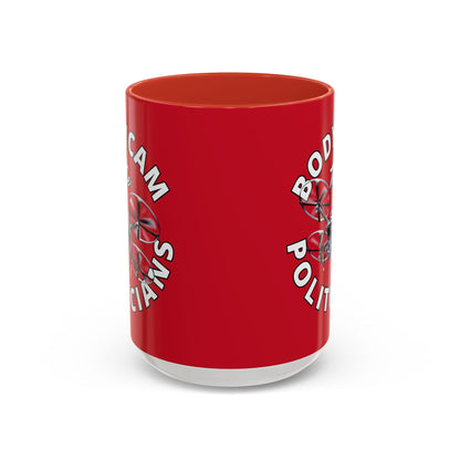 Bodycam the Politicians Drone Red Accent Mug by theGreenDragonTavern.shop