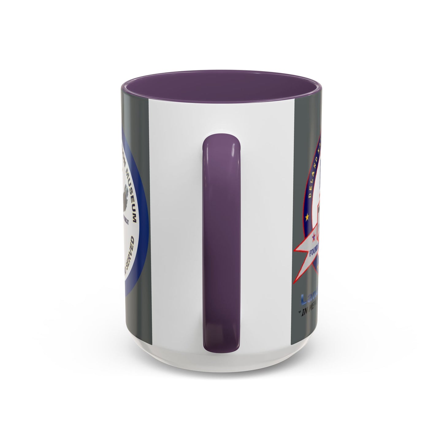 DNASM 2-sided, Founding & Student Art w/Navy Ring Grey Accent Mug by theGreenDragonTavern.shop