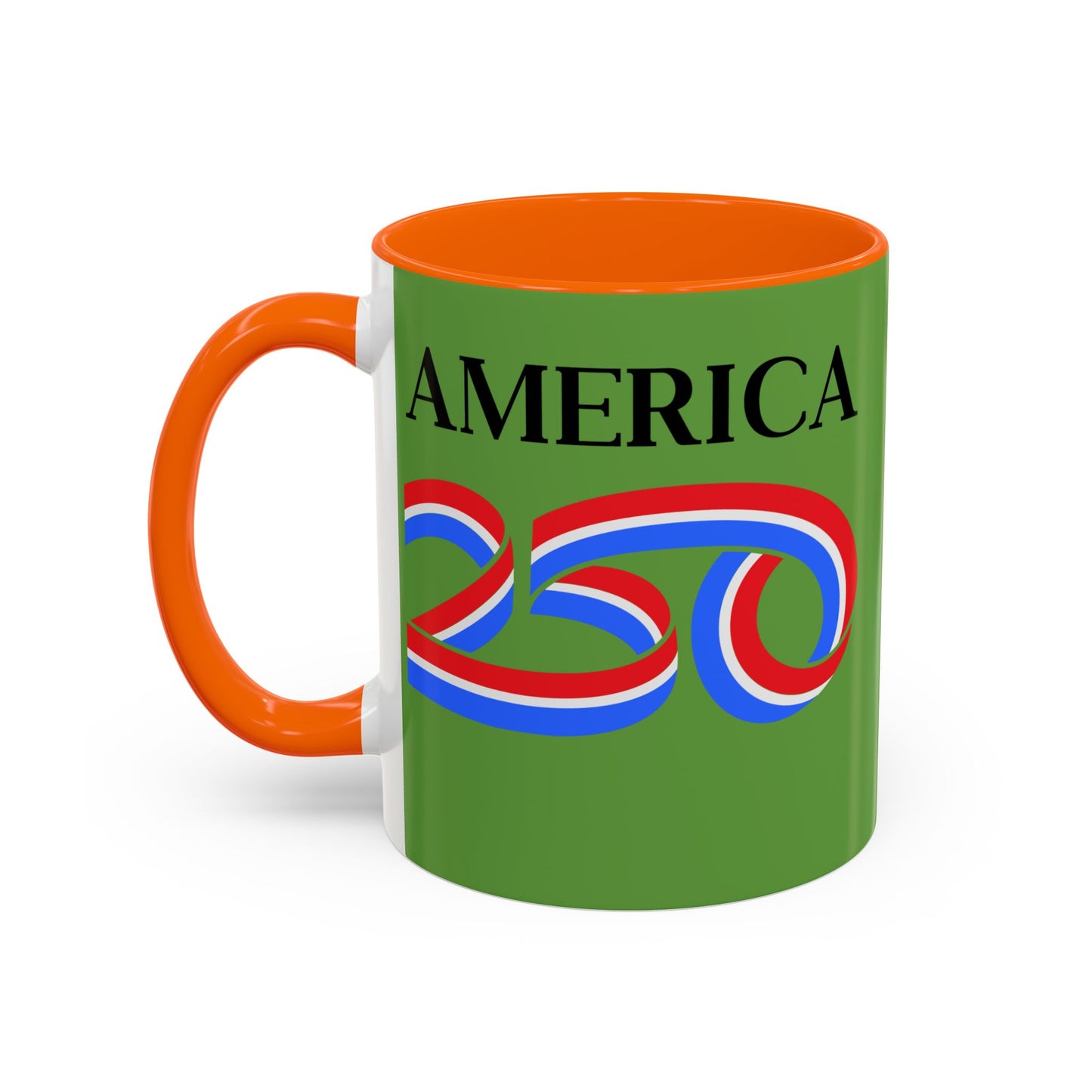 America 250 Green Accent Mug by theGreenDragonTavern.shop