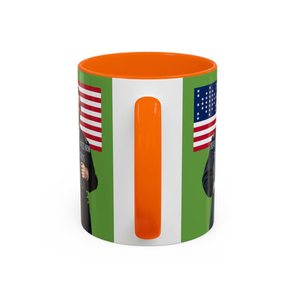 "Traitors and Patriots" Ulysses Grant Green Accent Mug by theGreenDragonTavern.shop