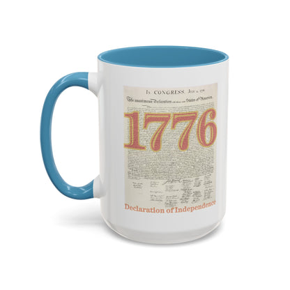 Declaration of Independence White Accent Mug by theGreenDragonTavern.shop