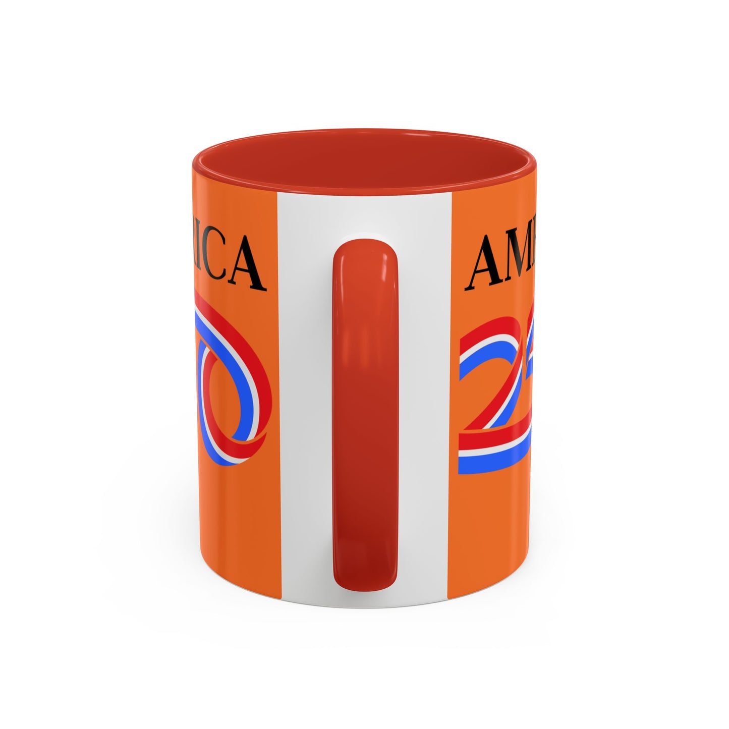 America 250 Orange Accent Mug by theGreenDragonTavern.shop