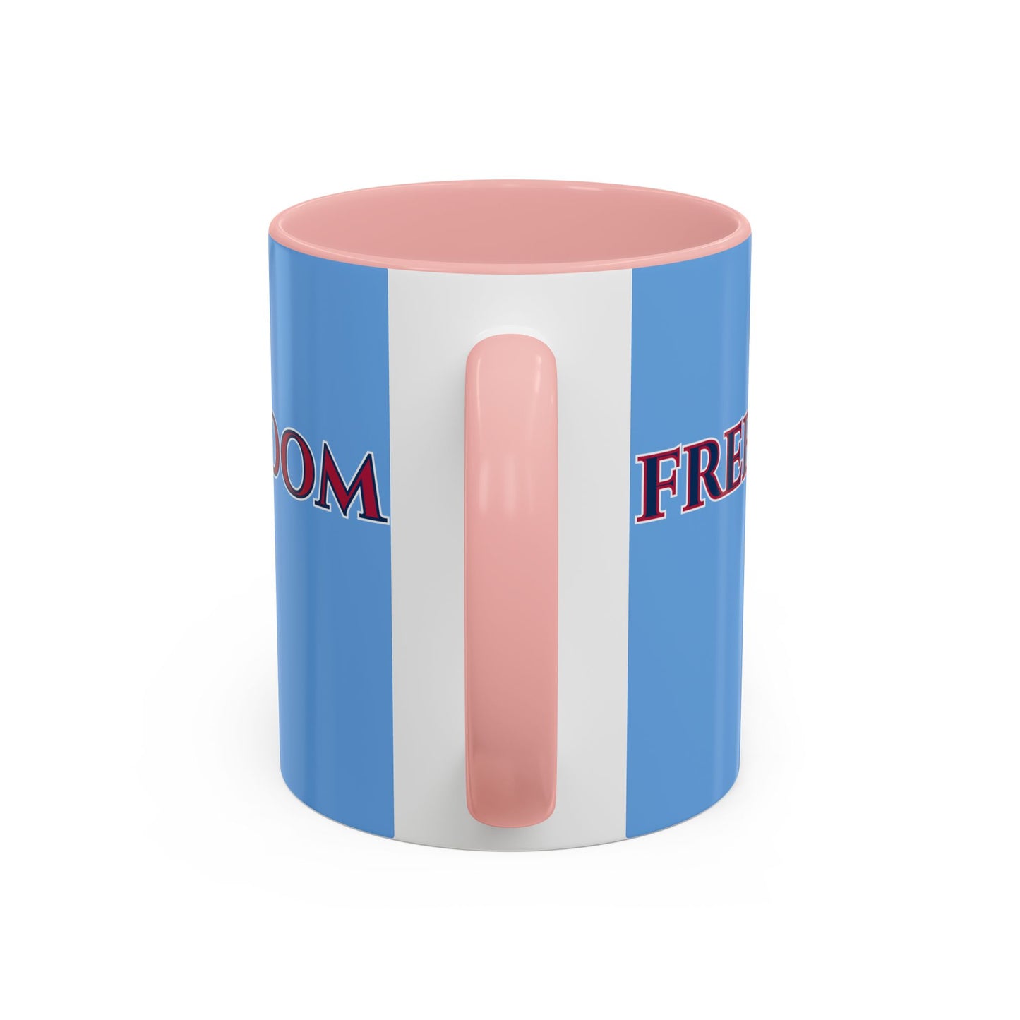 Freedom, Light Blue Accent Mug by theGreenDragonTavern.shop