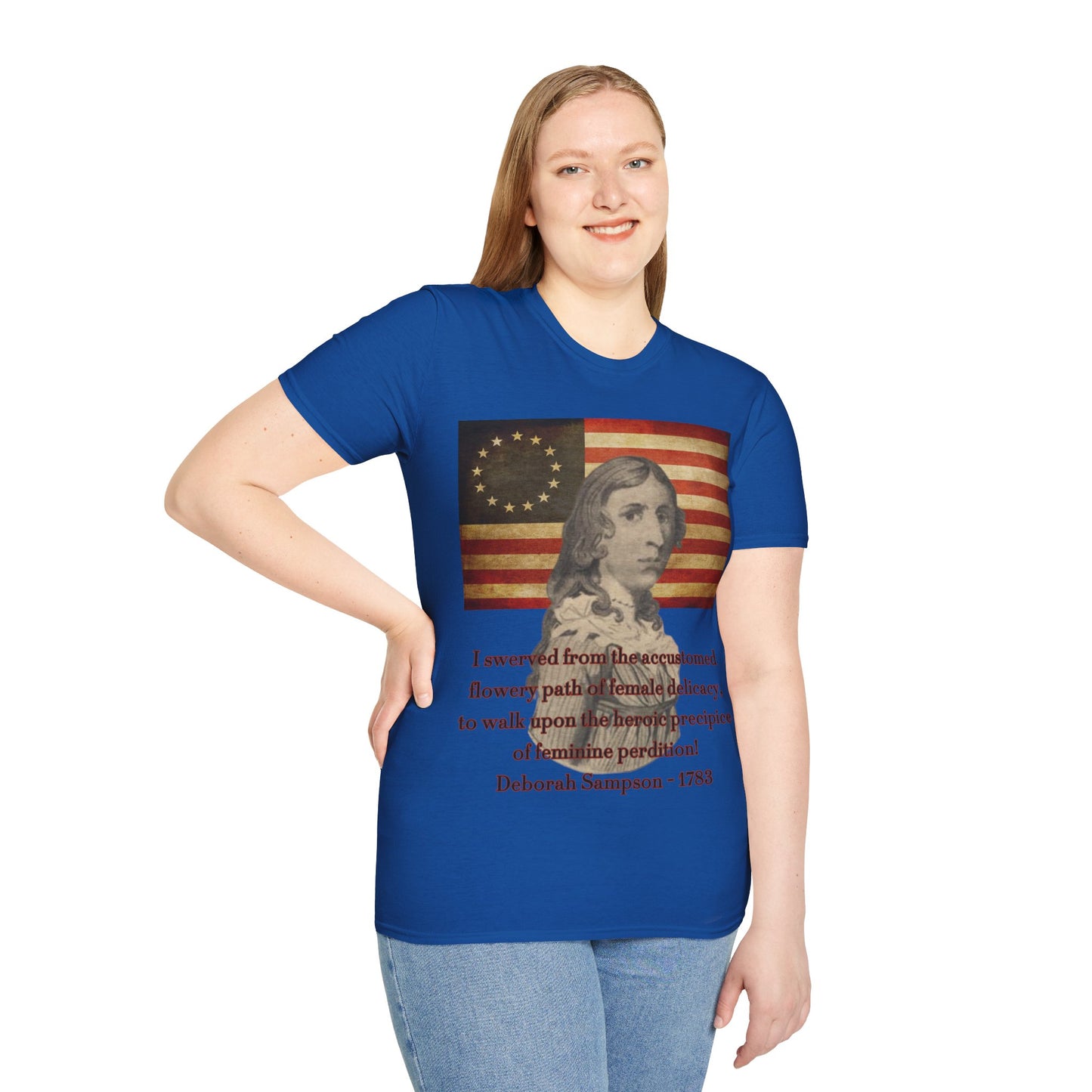 Deborah Sampson, America's Mulan Dark colors Unisex T-Shirt by theGreenDragonTavern.shop