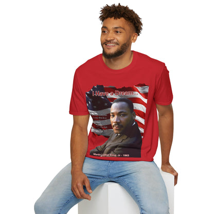 "I Have a Dream" MLKJr Light colors Unisex T-Shirt by theGreenDragonTavern.shop