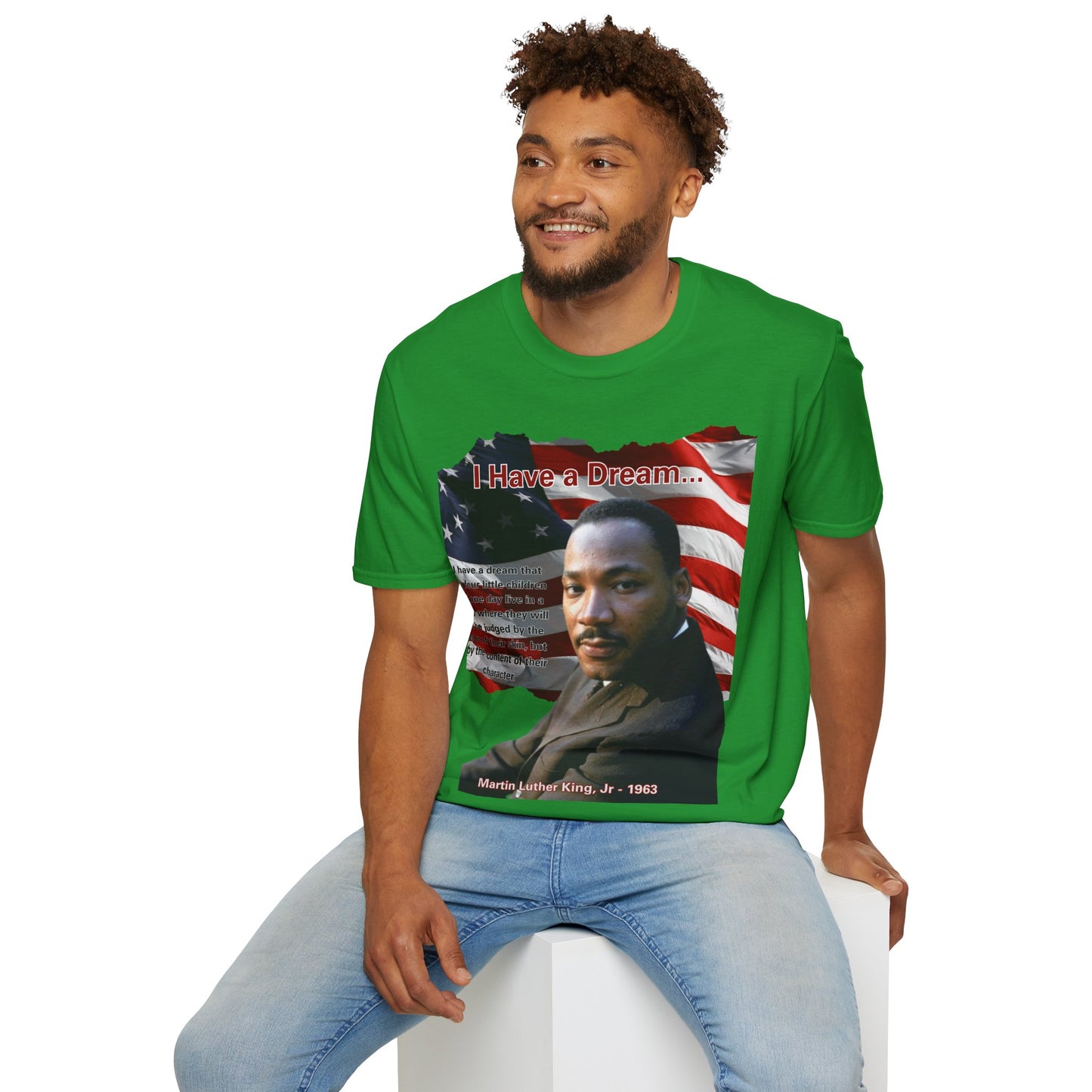 "I Have a Dream" MLKJr Dark colors Unisex T-Shirt by theGreenDragonTavern.shop