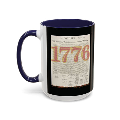 Declaration of Independence Black Accent Mug by theGreenDragonTavern.shop