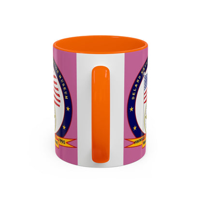 DeLand Naval Air Station Museum Pink Accent Mug by theGreenDragonTavern.shop