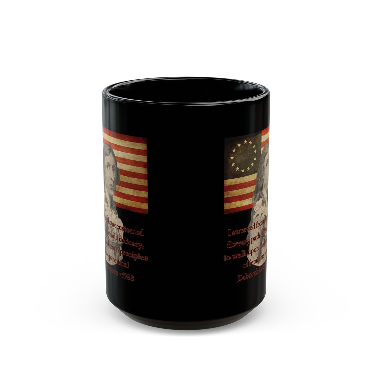 Deborah Sampson, America's Mulan Black Mug by theGreenDragonTavern.shop