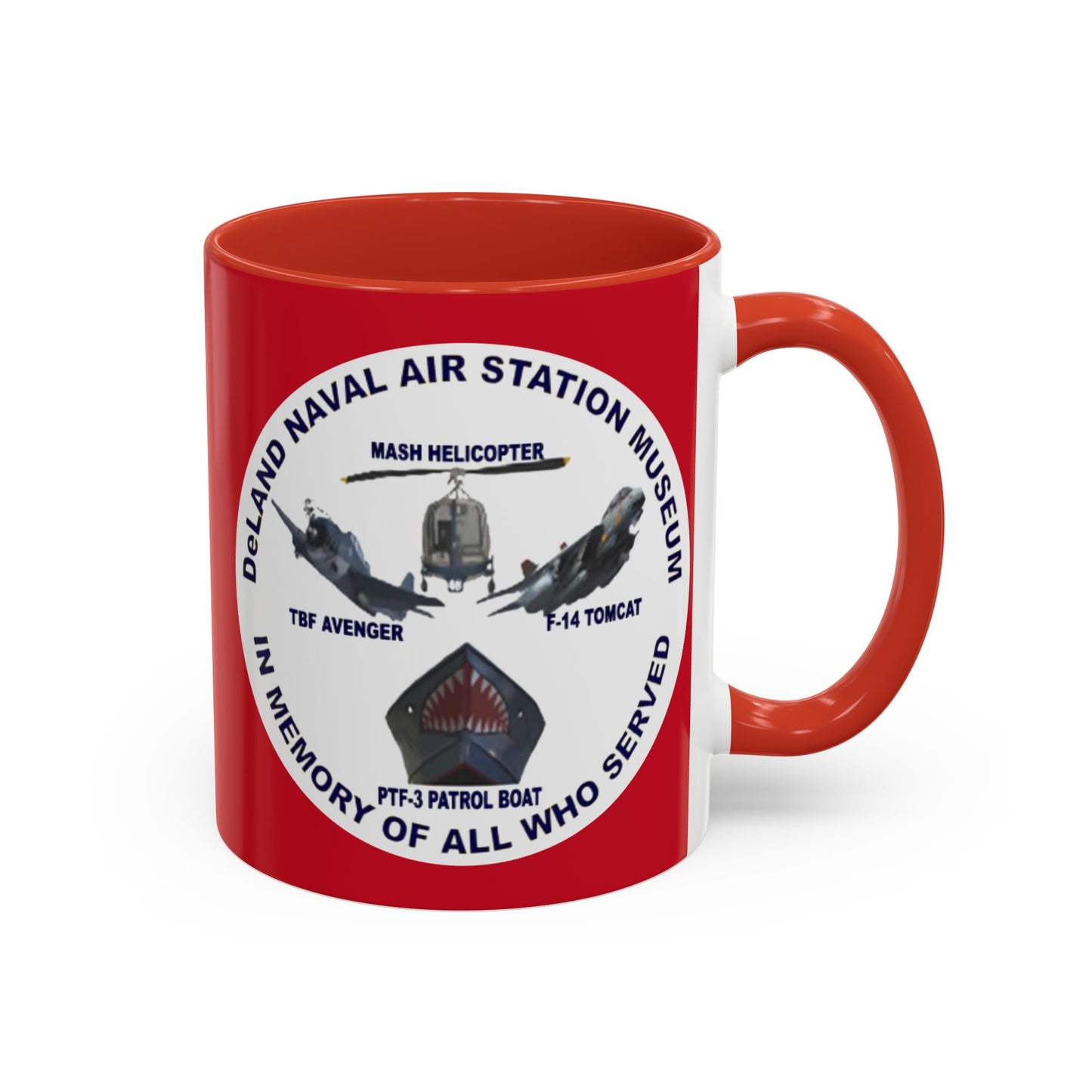 DNASM 2-sided, Founding & Student Art w/WhiteBG Red Accent Mug by theGreenDragonTavern.shop