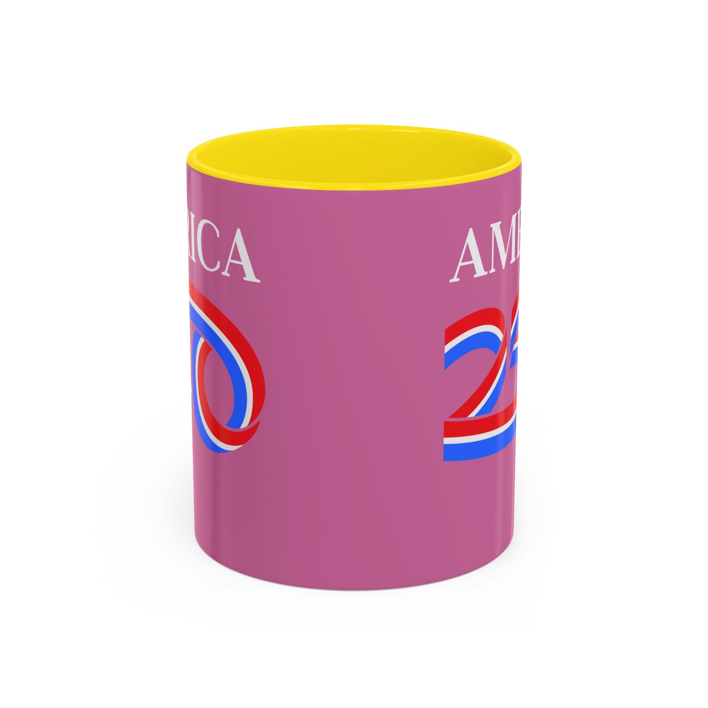 America 250 Pink Accent Mug by theGreenDragonTavern.shop