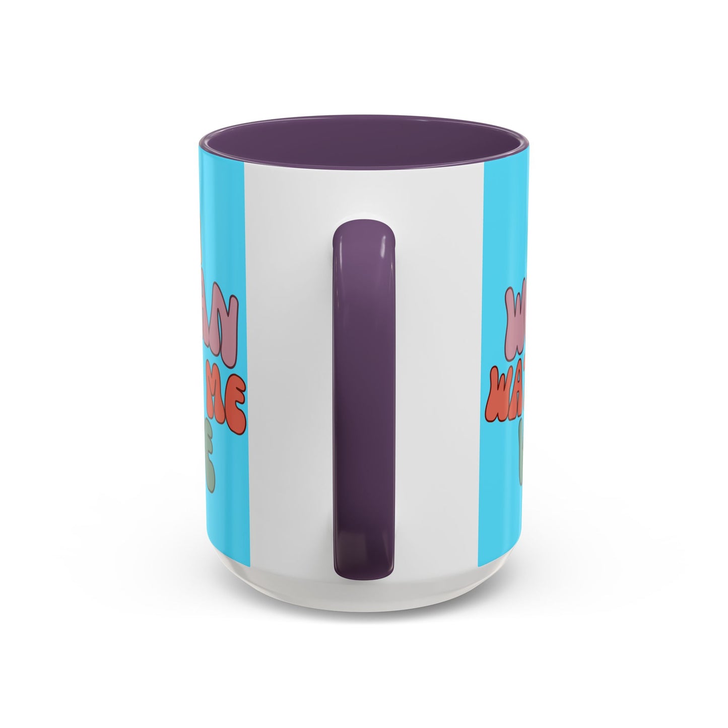 I Am Woman Watch Me Vote Light Blue Accent Mug by theGreenDragonTavern.shop