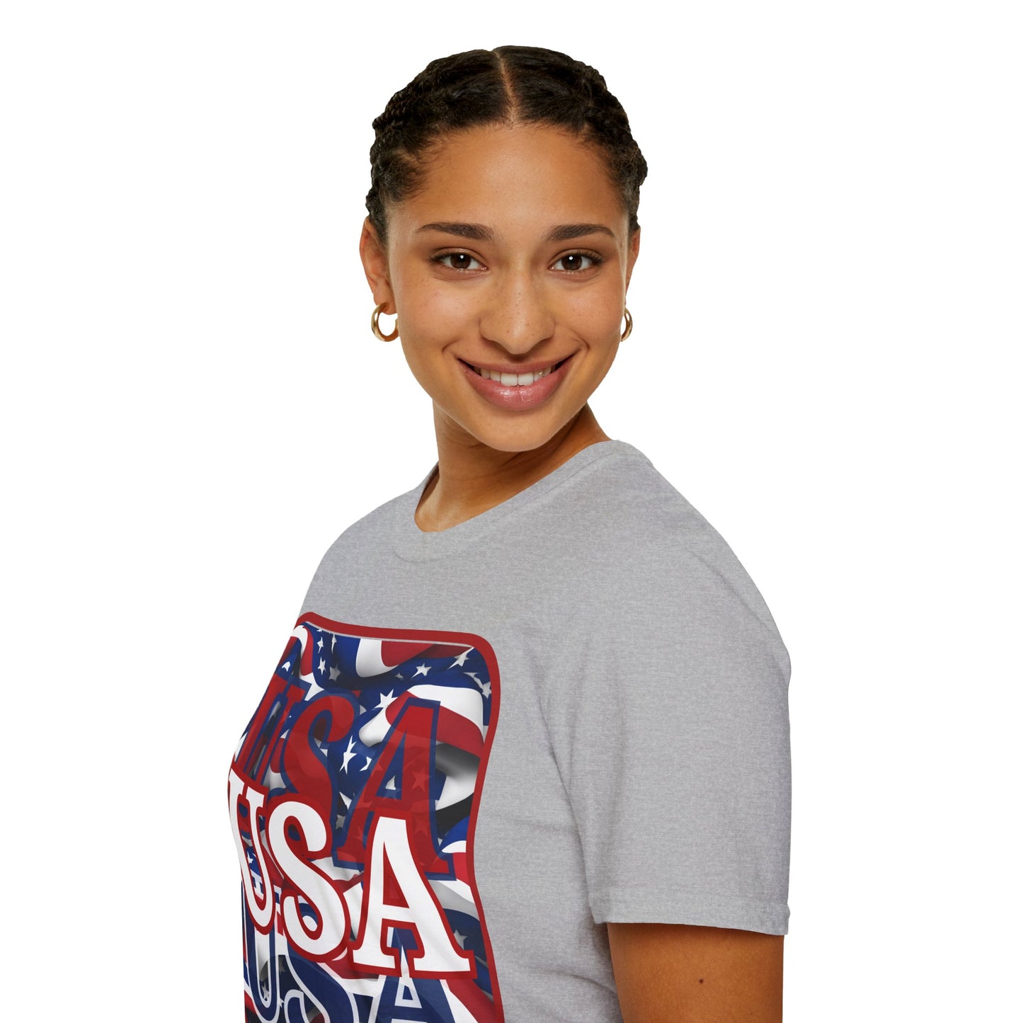 Red WHITE and Blue USA Patriot Light colors Unisex T-Shirt by theGreenDragonTavern.shop