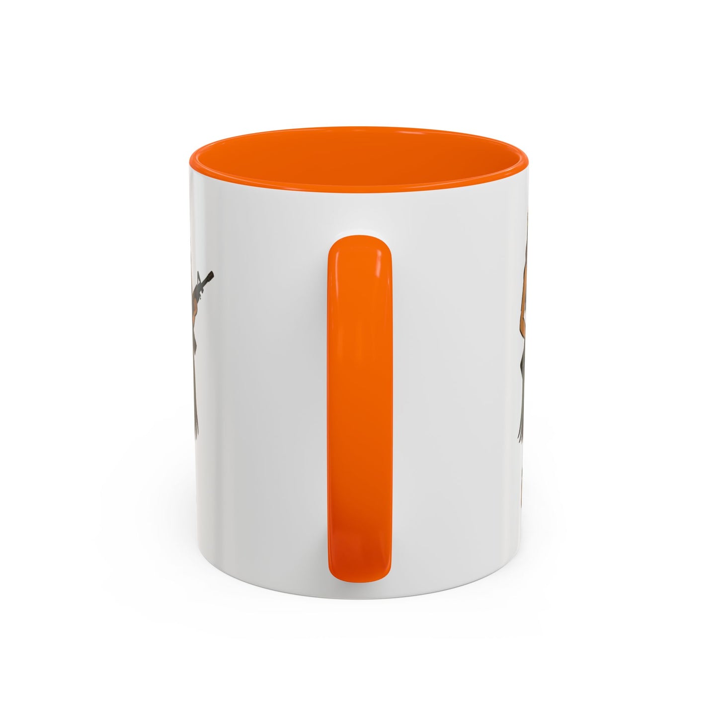 Hula Girl Packin' Heat White Accent Mug by theGreenDragonTavern.shop
