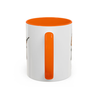Hula Girl Packin' Heat White Accent Mug by theGreenDragonTavern.shop