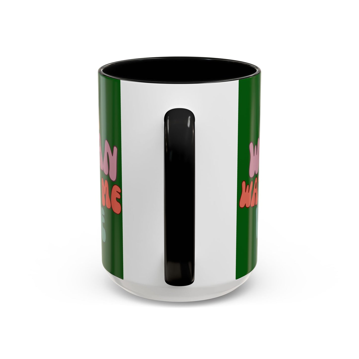 I Am Woman Watch Me Vote Dark Green Accent Mug by theGreenDragonTavern.shop