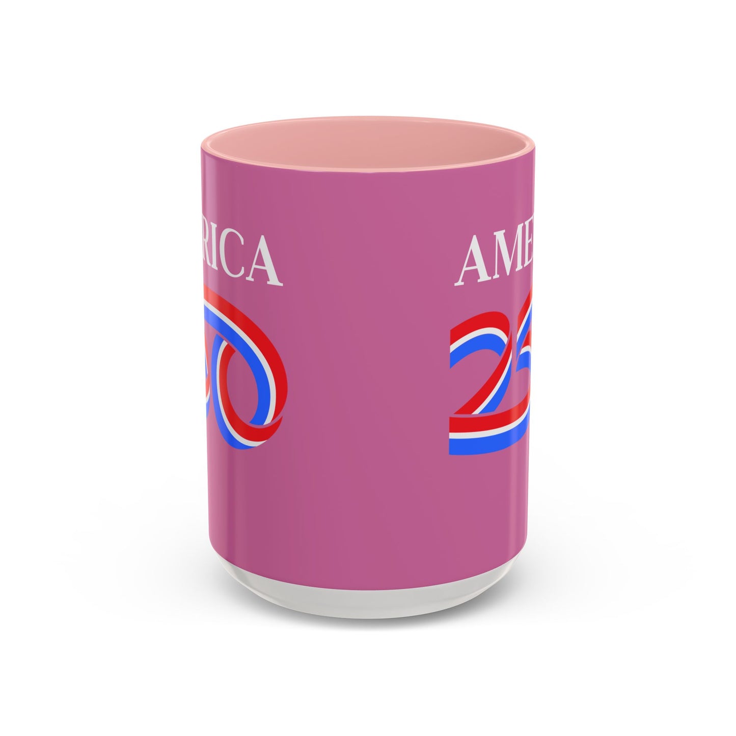 America 250 Pink Accent Mug by theGreenDragonTavern.shop