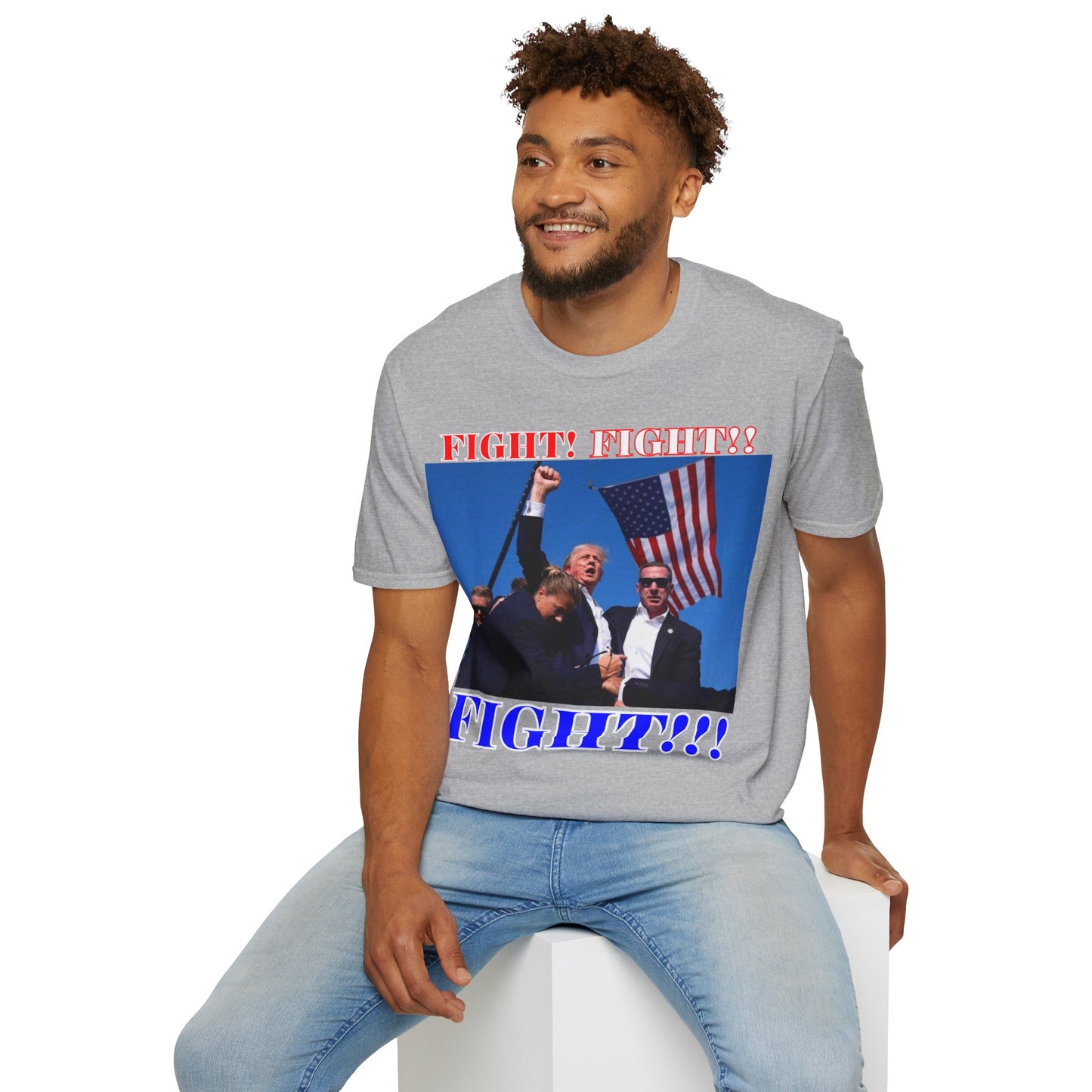 FIGHT! FIGHT!! FIGHT!!! Light colors Unisex T-Shirt by theGreenDragonTavern.shop