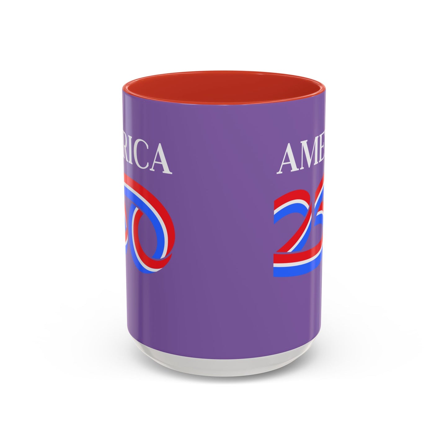 America 250 Light Purple Accent Mug by theGreenDragonTavern.shop