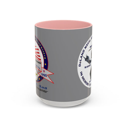 DNASM 2-sided, Founding & Student Art w/WhiteBG Grey Accent Mug by theGreenDragonTavern.shop