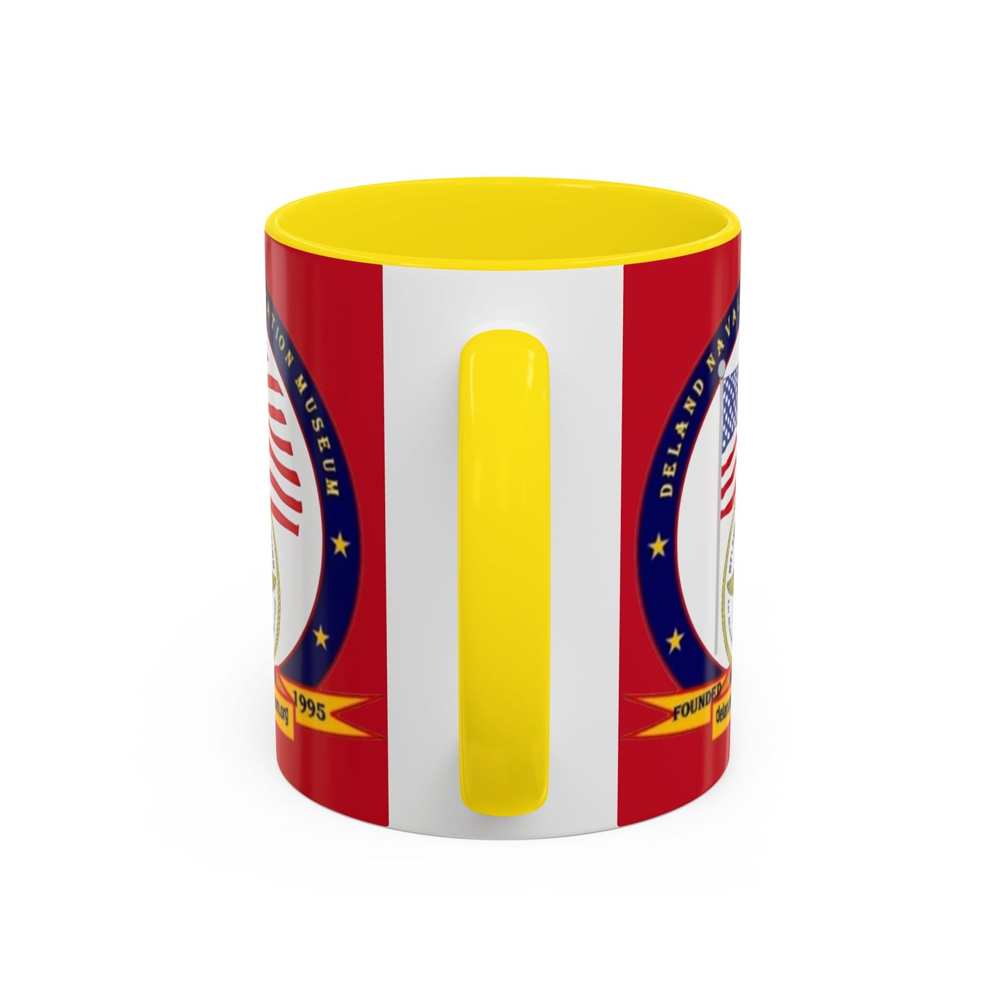 DeLand Naval Air Station Museum Red Accent Mug by theGreenDragonTavern.shop