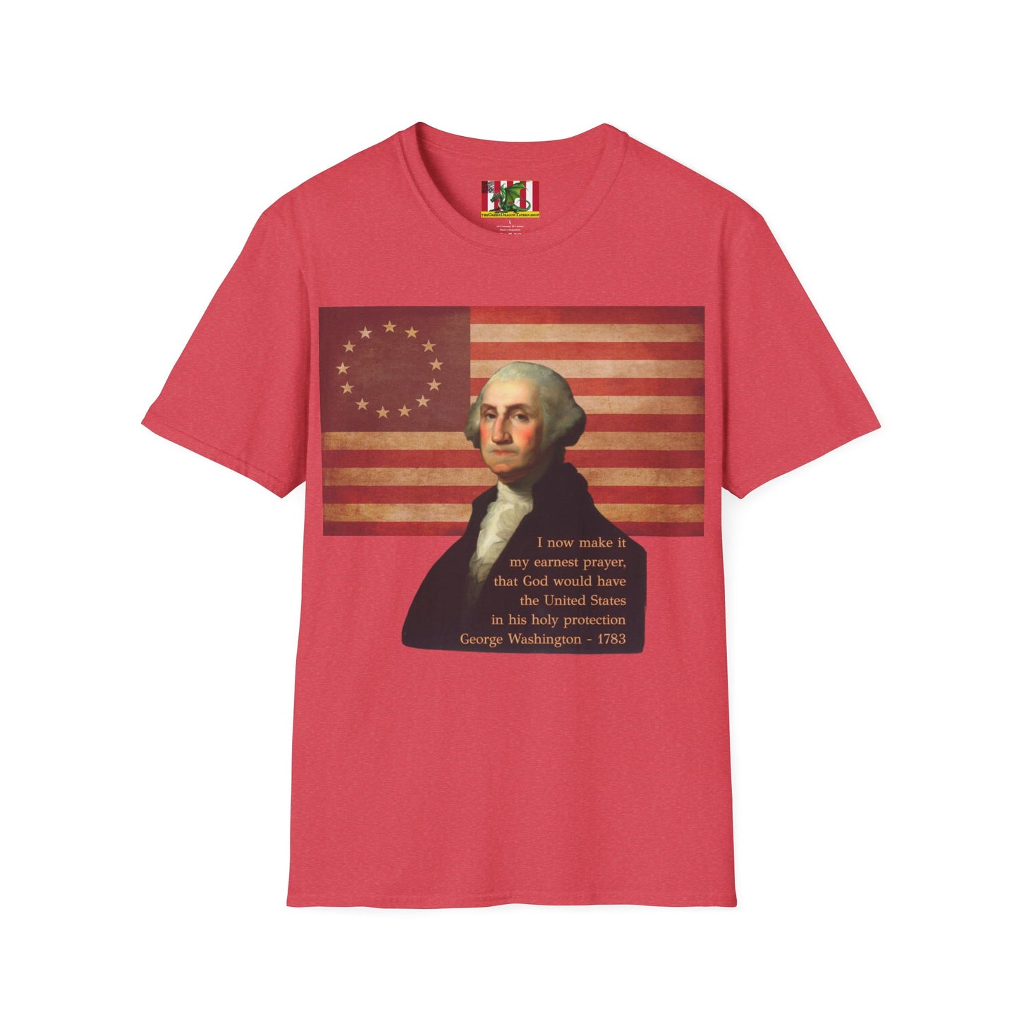 Washington's Earnest Prayer Light colors Unisex T-Shirt by theGreenDragonTavern.shop