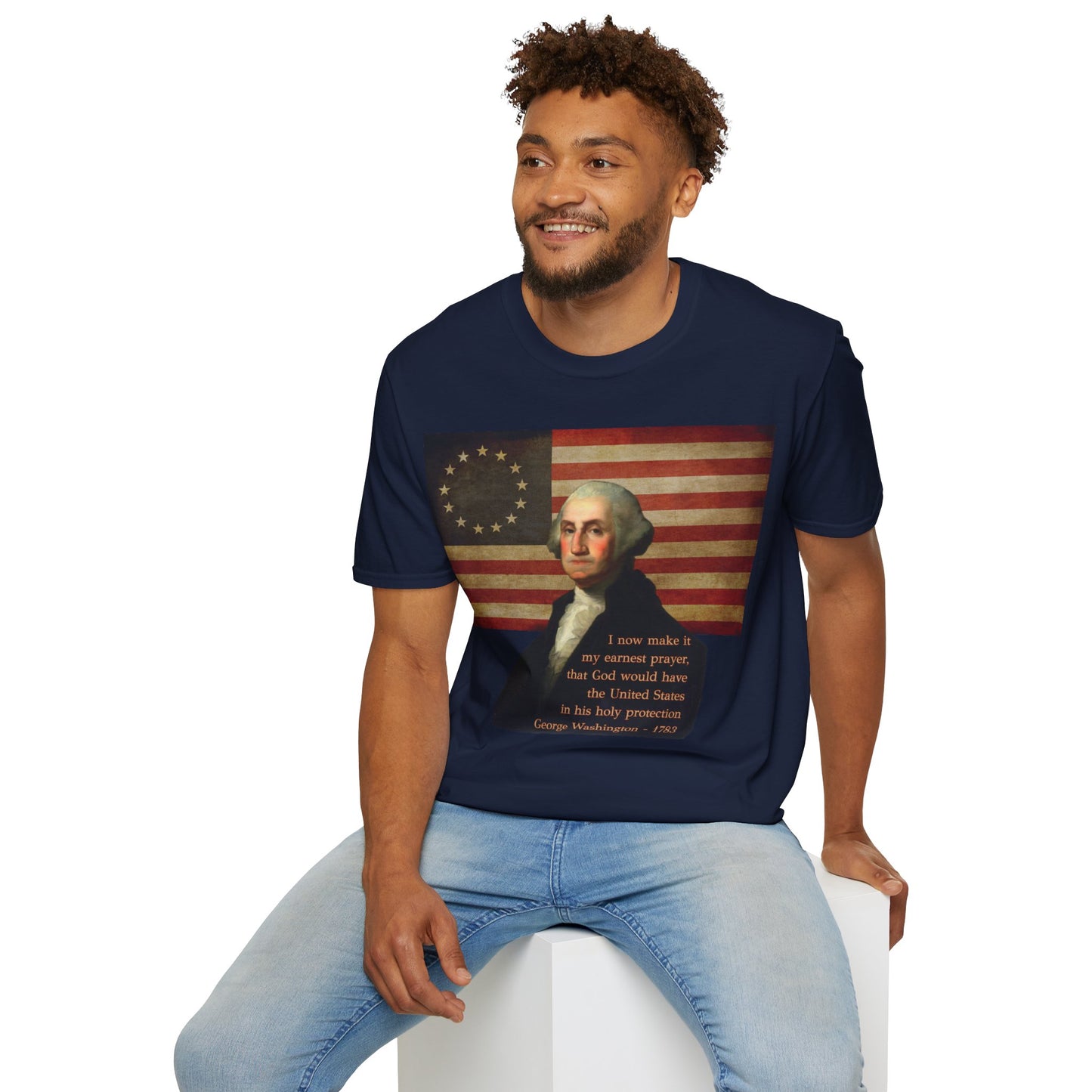 Washington's Earnest Prayer Dark colors Unisex T-Shirt by theGreenDragonTavern.shop