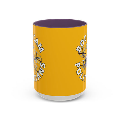 Bodycam the Politicians Drone Yellow Accent Mug by theGreenDragonTavern.shop