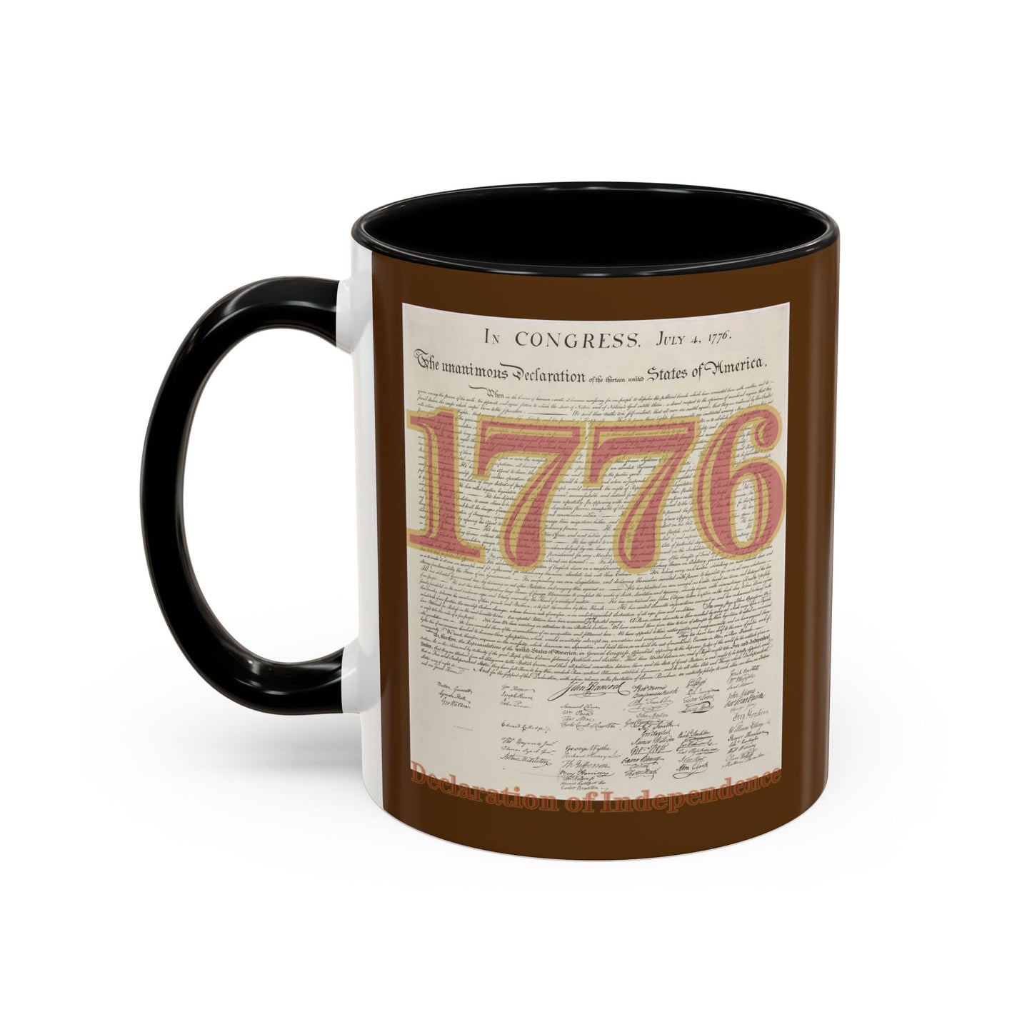 Declaration of Independence Brown Accent Mug by theGreenDragonTavern.shop