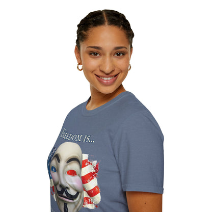 Ronald Reagan Freedom Vendetta Dark colors Unisex T-Shirt by theGreenDragonTavern.shop